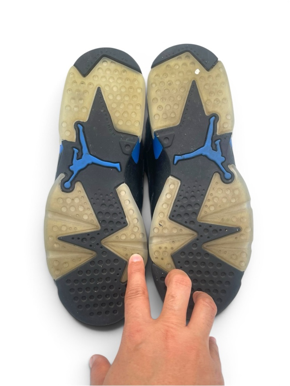 Air Jordan 6 Retro Black Blue Size 5.5Y (Fits Women’s 7) w/ Box - Picture 12 of 14